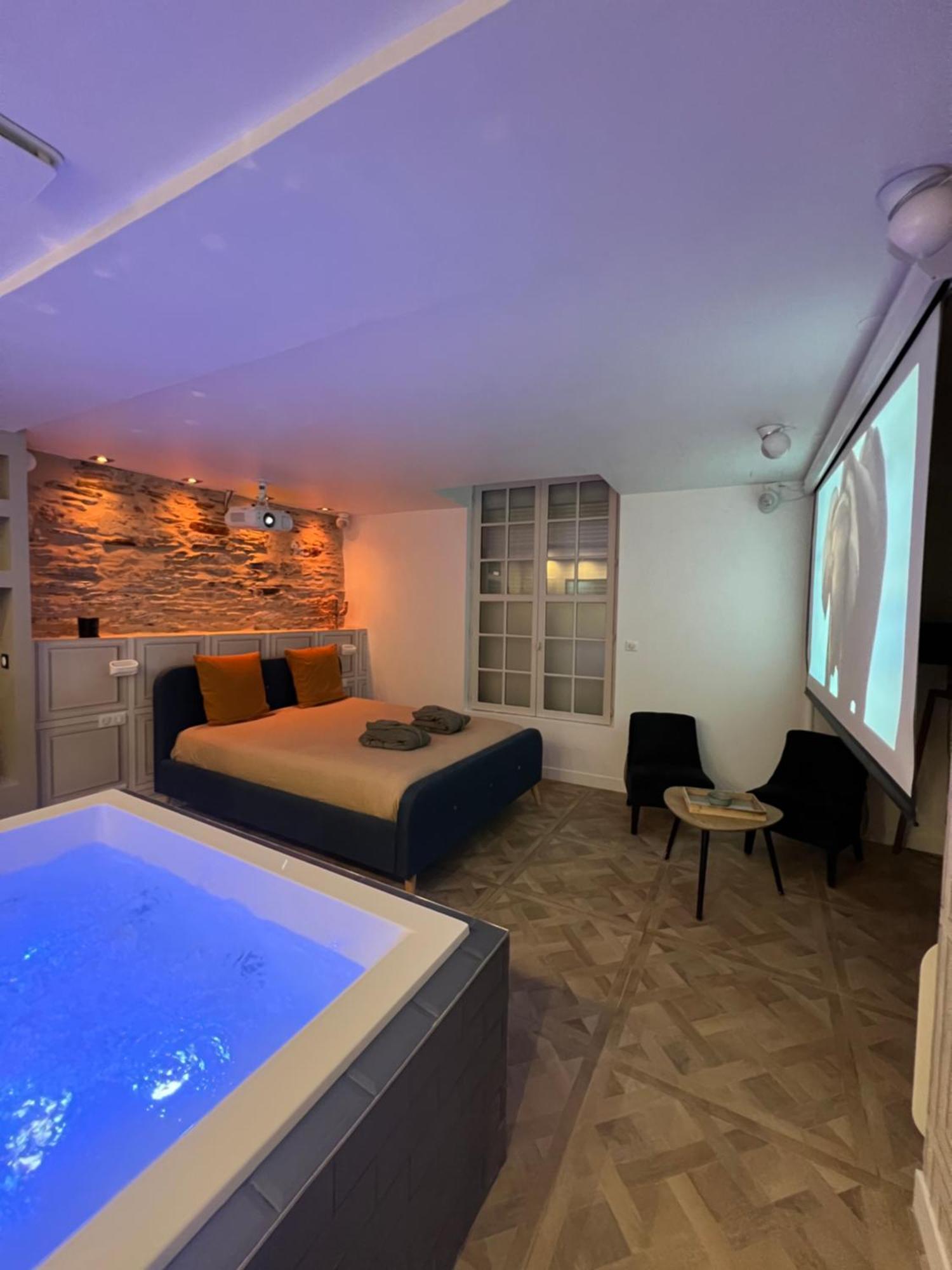 Appartement Avec Jacuzzi Sauna & Home Cinema - Nid D'Angers Extérieur photo